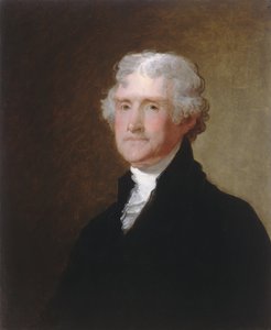 Thomas Jefferson, ca 1821 (olja på trä)